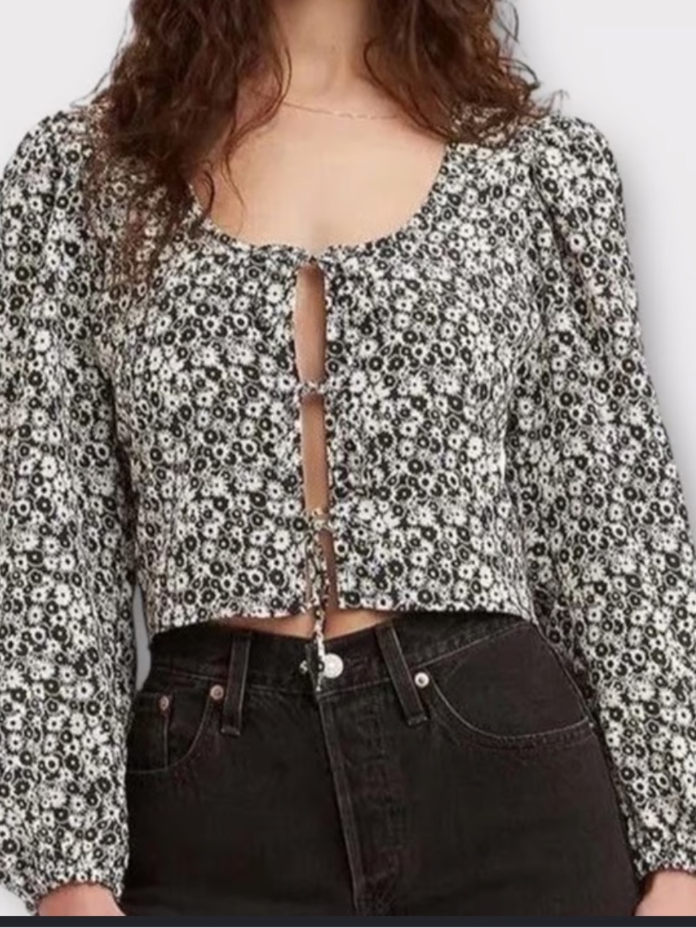 NWOT • Levi’s • Embry Tie Blouse •